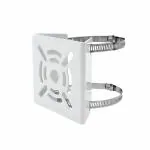 Multy Byte Heavy-Duty Metal Corner CCTV Camera Mount Clamp - Secure Vertical Pole Installation, Crafted for Durability and Stability, Ideal for CCTV Systems (Pack of 4)