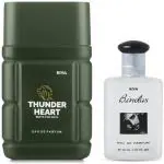 Riya Thunder Heart Beats For India Eau De Perfume With 30 ml Bindas Perfume Eau De Parfum 140 ml (For Men)