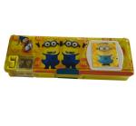 HALO NATION Yellow Minion Pencil Box With Calculator And Dual Sharpener -3 Pcs