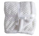 BRANDONN Bleach White Zigzag Microfiber Wrapper 100 cm x 80 cm (0-12 M)