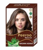 RKS Peeroo Natural Henna Hair Color Powder for Women and Men | Brown Herbal Hair Colour Mehandi Powder | Herbal Henna Powder for Hair Colour | Henna Hair Colour Powder - 60g