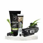 Charcoal Soapbar 100 gm For Treating Acne And 9 In 1 Essential Charcoal Toothpaste 75 gm, For Refreshing Smell, With Activated Charcoal And Charcoal Face Wash Or Hydrated Skin 100 ml