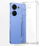 Fastship Rubber Back Cover for Tecno CK6 / Camon 20 - Transparent