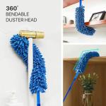 SAVREEN Fan Cleaner Brush with Long Rod Flexible Fan Cleaning Mop Microfiber Dust Cleaner Foldable Duster for Home Cleaning Microfiber Duster for Cleaning of Home, Kitchen, Car, Ceiling