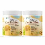 Fytika Let It Glow Collagen Supplement for Men & Women|L- Glutathione, Vitamin C, Sesbania Agati Extract|Promotes Healthy Skin, Hairs and Nails 25 servings-200g (Fruit Punch Splash, Pack of 2)