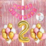 SHANAYA Decoration Happy Birthday Foil Balloon Kit (35 Pieces)