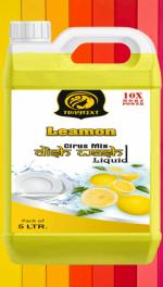 TRAYTEXT Dishwash with Lemon for oil & washes off Kitchen Cleaner Dish Cleaning Gel 5L (lemon)