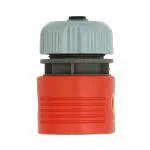 DIVINE TREE Plastic Hose Connector for Water Stop, 1/2 Inch (Grey:Orange)