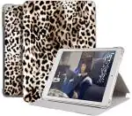 Caseelo Flip Cover for Apple iPad 9.7 inch 6th 2018 / 5th 2017 [ iPad 6th Gen & 5th Generation ] Tablet ( A1893 A1954 A1822 A1823 ) Printed Soft Silicone Smart Case with Honeycomb Cooling Feature [ Soft Air Bag Corner Protection ] ( Leopard )