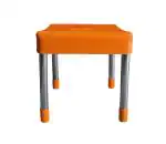 TNT Orange Plastic & Steel Multipurpose Sandy Stool 28 x 28 x 28 cm