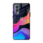 Qrioh Colorful Fluid Glass Case for OnePlus Nord 2 5G