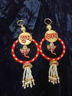 OQVIT shubh labh Door Hanging Side Door toran for Main Door Traditional bandarwal for Home with 2 hook