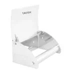 TAVISH Stainless Steel Wall Mount Toilet Paper Holder Bathroom Tissue Paper Holder With Lid