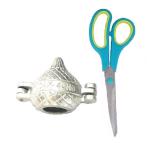 Urban buy Aluminium Gujiya Mould With Multipurpose Big Scissor Stainless Steel Kitchen Scissor and Multicolour, Pack of 2