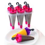 KATHIYAWADI Mava Candy Popsicle Ice Mold Maker Set - 6Pcs/Set Ice Lolly Cream Maker Mold DIY Popsicle Mould Frozen Yogurt Ice Pop Molds Popsicle Candy Kulfi Mold Unbrackable Reusable Easy Release Ice Pop Maker