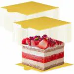 PAPYRUS Cake Pastry Base Board for Bakery | Pastry Base Square, Rectangle, Round, Triangle Cardboard | Cake Board-100 Count (PASTRY BASE SQUARE)