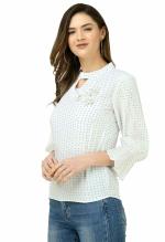 XIANCO fashion Girls TOP Printed Design White