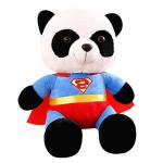 Hug N Feel Soft Toys Multicolor Polyester Superman Panda Soft Toy - 45 cm