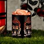 Global Aroma Mini Buddha Himalayan Rock Salt Lamp for Positive Energy Vastu Harmony Healing,Purification Best Wellness Properties, Purification Spirituality, Feng Shui, Ideal for Home Décor