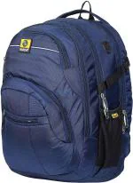Sibia Navy Blue Nylon Laptop Bags (40 L)