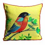 Mukesh handicrafts exclusive jute fabric printed cushion covers pillow covers for your office, home, bedroom, drawing room, living room, family room, play room, study room, dinning room, kitchen, bedding.