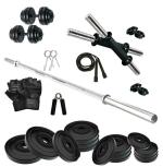 COMPASS SPORTS Dumbbell Set for Men and Women,Black (60kg) Combo Pack