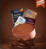 Crust & Crumb Dream Cake Combo Products | Black Forest Cake Mix | White Forest Cake Mix | Whipping Cream Powder | Cocoa Powder