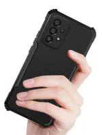 Ankirant 360 Samsung Galaxy A33 (5G) Hybrid Back Case Cover Transparent Black