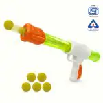 NHR Air Pressure Gun for Kids | Soft Ball Air Shooting Gun | Gun with 5 Soft Ball for Kids