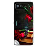 GADGETSWRAP Printed Vinyl Skin Sticker for Asus Rog Phone 6 - red tulips in a vase on the table