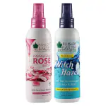 Bliss of Earth Pure 100ML Witch Hazel Astringent Spray + 100ML Cucumber Rose Skin Mist Toner For Face Refreshing & Clarifying, Pore Minimizing & Soothing