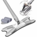 Creative Zone Microfiber Household Cleaning Tool Hand Free wash 360 Spin Twist mop X Shape Floor Cleaning Mop Flat Mop Pocha Stick Window Cleaner Mop Bucket Less Mop Scotch-Brite Butterfly Mop Pocha for Bathroom Kitchan Washroom Rain Water Cleaning I