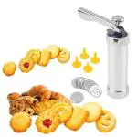MBUYS MALL Cookie Press Machine Biscuit Maker and Indian Snakes/Murukku/Farsan Sev Cake Decorating Gun Kitchen Tools Set cookies shaper