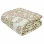 SJ ART & CRAFT Floral Cotton 410 TC Double Bed Organic Cotton Jaipuri Rajai/Razai/Quilt Double Bed Quilt/Comforter/AC Comforter, Lightweight Size 90X108