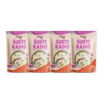 INSTAFOOD-READY TO COOK Surti Kadhi | Ready to Eat & Cook Meal | 3-4 Servings Each | Pack of 4 ( 250 g ) | After Cooking Gets 1.2KG to Serve | Zip Lock Packaging | Vegetarian Meal | Just Add Butter Milk and Cook