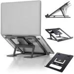 ELV Direct Adjustable Laptop Stand, Aluminum Desktop Holder Riser for Office Desk Compatible with Notebook, Tablet and Laptop 16 Inch/40.64 cms