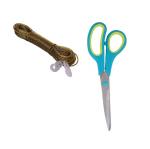 Buy GOODFEEL 10 Mtr. Rassi Pvc With Big Scissore and (Multicolour, Pack ...