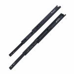 SmartSlide Heavy Duty 45 kg Load Capacity Side Mount Full Extension Drawer Slide/Drawer Slide Channel/Telescopic Channel/Telescopic Ball Bearing Drawer Channel Runner - Black (12 inch)