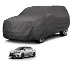 Auto Hub Car Body Cover Compatible with Toyota Corolla Altis (Model - 2007-2017) with Mirror Pockets, Triple Stitched, Water Resistant Car Cover, Grey