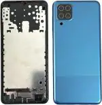 Imbi Samsung Galaxy M12 Blue Plastic Replacement Housing Full Body With Middle Frame And Side Key Full Panel (Set Of 1)