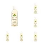 PURE DROP EDIBLE OILS 600ml (100ml EACH) Pure and Unrefined Cold Pressed Virgin Coconut Oil, Naturally Cholesterol Free, Coconut Oil with Rich Aroma & Flavour of Real Coconuts, Can Be Used in Daily Cooking| Purity in Every Drop.