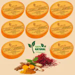 Satvah Transparent 100% Natural Ubtan Handmade Glycerin Bath Soap (100gm * Pack of 8)