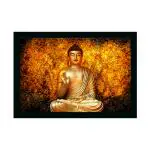 Dharvika Innovations Design 8 Synthetic Lord Buddha Photo Frame, 14 X 20 Inch