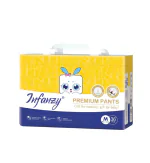 Infanzy Cotton Baby Diapers High Absorb Leakage Protection Baby Pull Up Diapers Complete Comfort Fit All Around Protection Adapts Baby Movement And Absorption 30% Faster (Size:- Medium, Pack Of 3,108 Pcs)