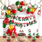 Festiko Christmas Combo 51 Pcs Party Decoration Kit, Merry Christmas Decoration, Xmas Party Decoration