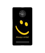 Casotec Happy Quote Design Printed Silicon Soft TPU Back Case Cover for Micromax YU Yuphoria