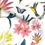 Homemates Floral and Botanical Multicolor Wallpaper (304.8 cm X 45.72 cm)