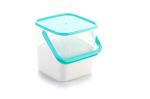 MIX CART Plastic Storage Container Set Square For Rice, Flour, Food Grain, Kitchen Storage Air Tight Container With Handle Pack Of 1 (3 Kg) Multicolor