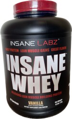 BIGNLEAN.COM Insane Labz Whey Protein 4.5lb/2kg 60Servings Vanilla