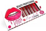 Beauty Glazed Super stay matte ink bold lip color liquid lipstick combo pack of 12 (Multicolor, 7.5 ml)